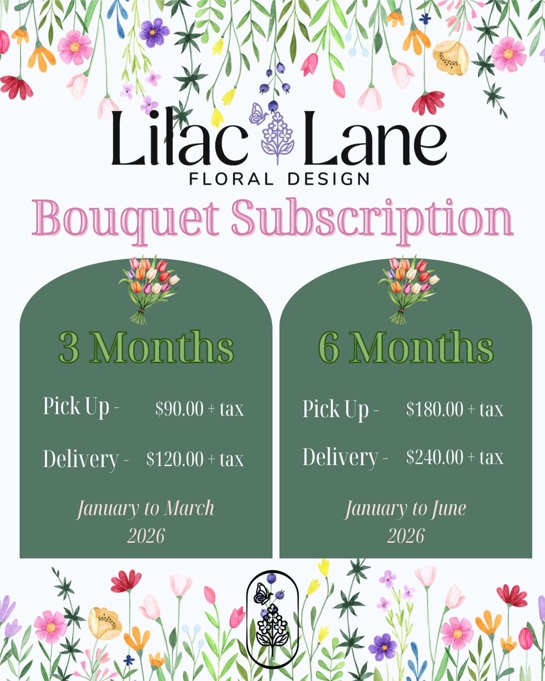 Lilac Lane Bouquet Subscription