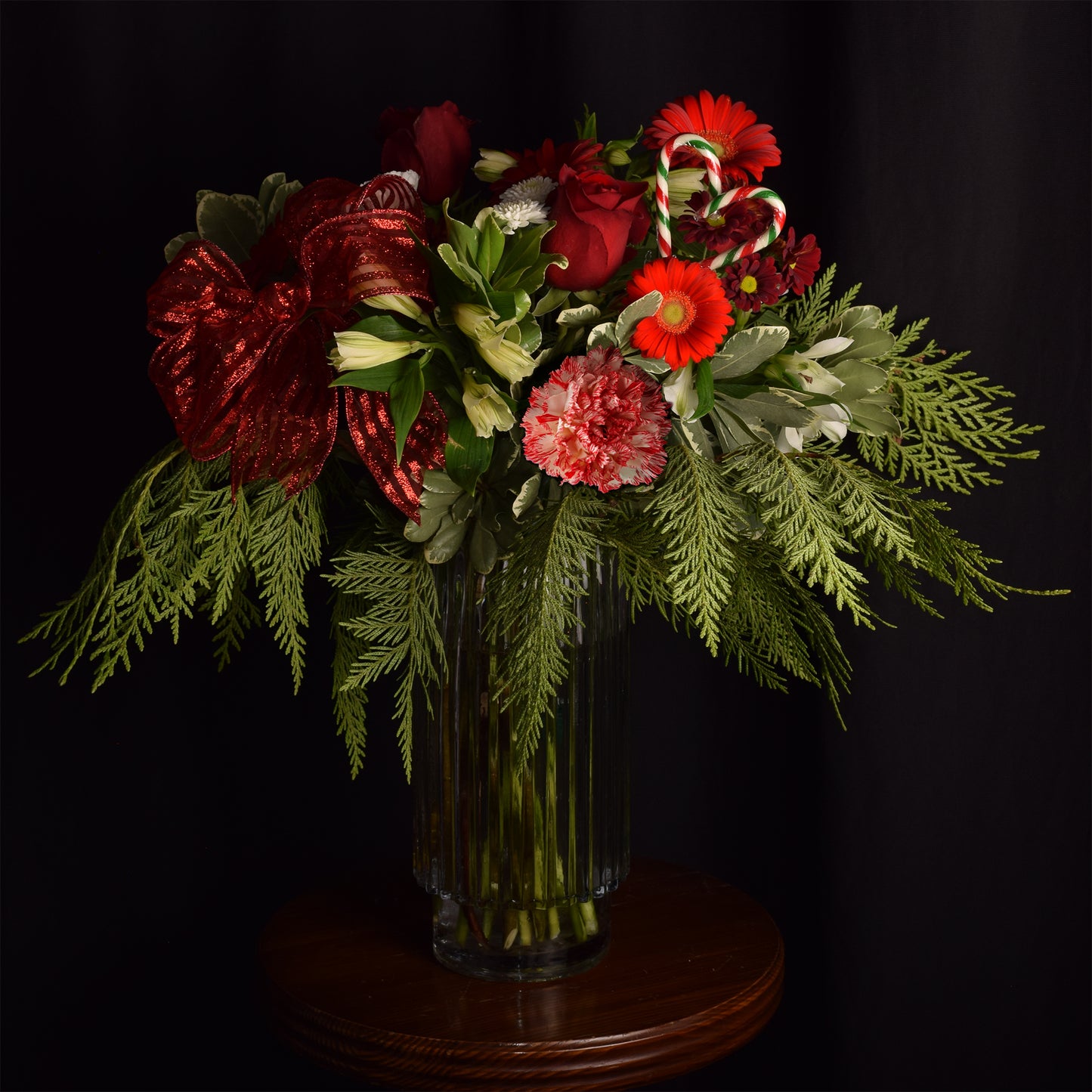 Candy Cane Vase Arrangement