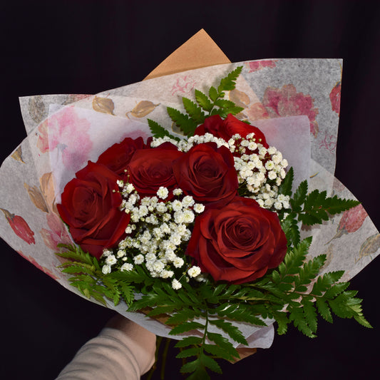 Valentines Half-Dozen Roses