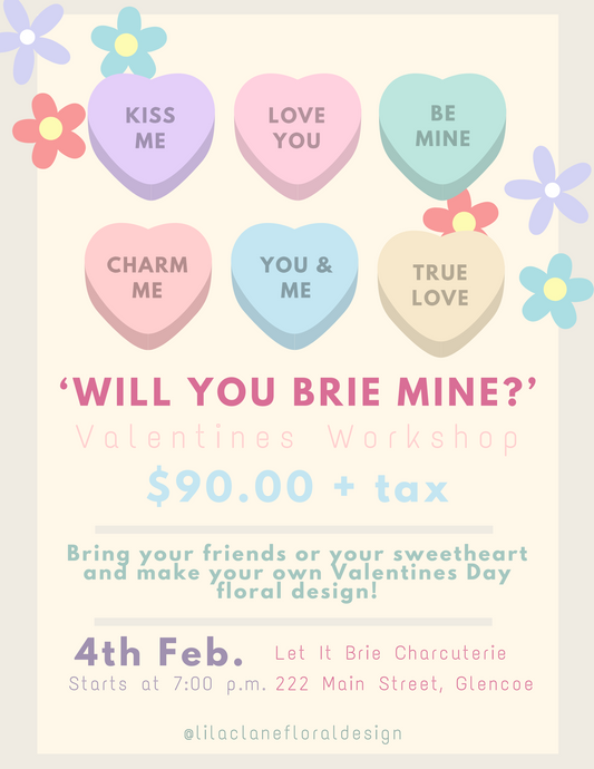 'Will You Brie Mine?' Valentines Workshop